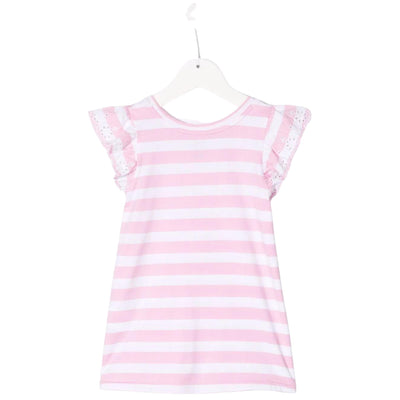 T-shirt bambina rosa Polo Ralph Lauren vista retro
