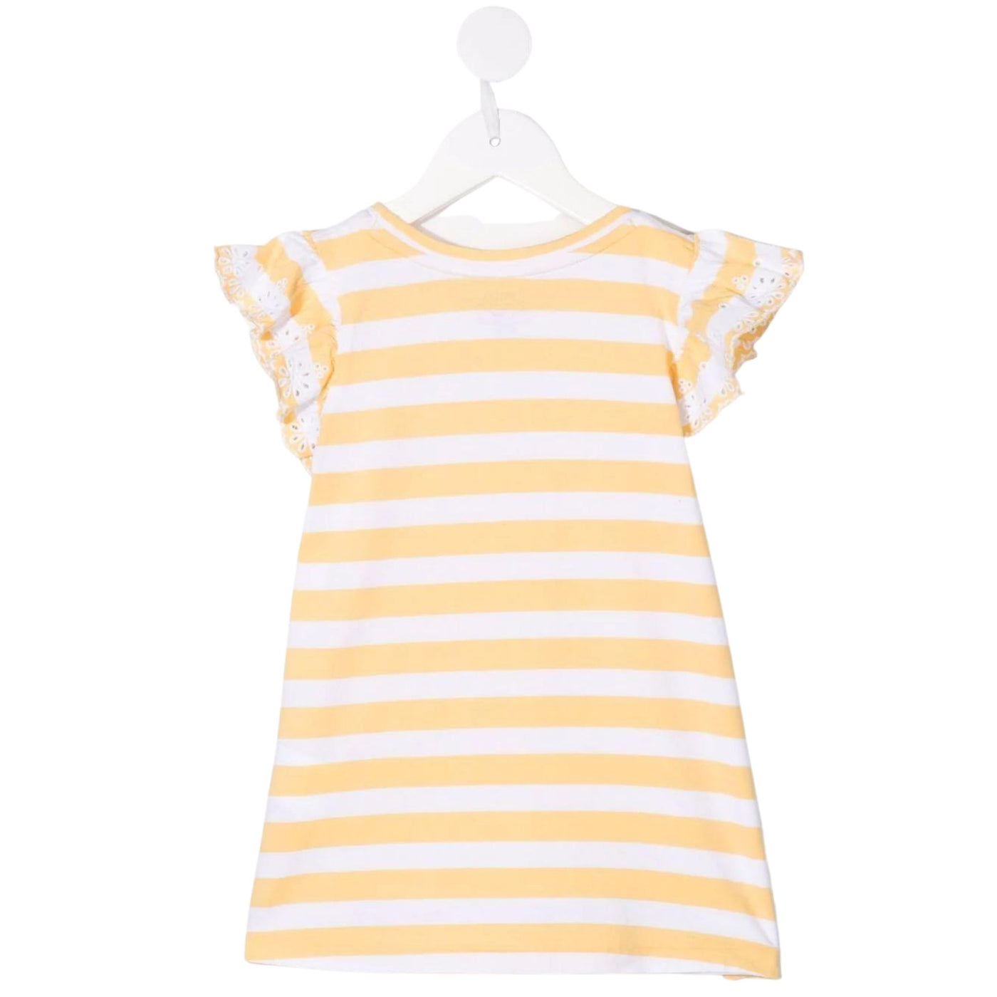 T-shirt bambina gialla Polo Ralph Lauren vista retro