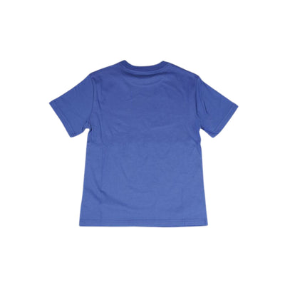 T-shirt azzurra con scritta Polo Ralph Lauren vista retro