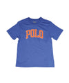 T-shirt azzurra con scritta Polo Ralph Lauren vista frontale