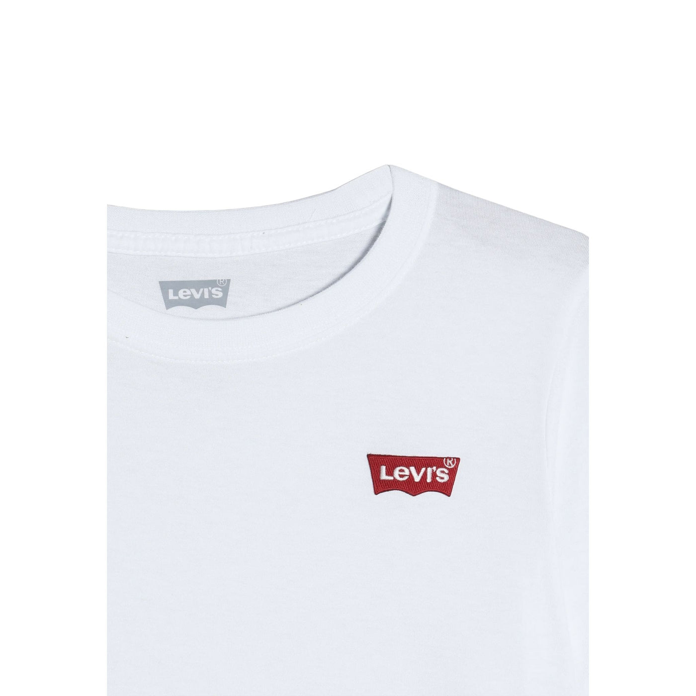 T-shirt bambino bianca firmata Levi's dettaglio logo sul petto