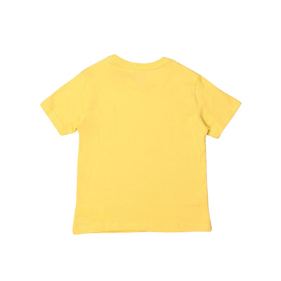 T-shirt bambino gialla firmata Polo Ralph Lauren vista retro