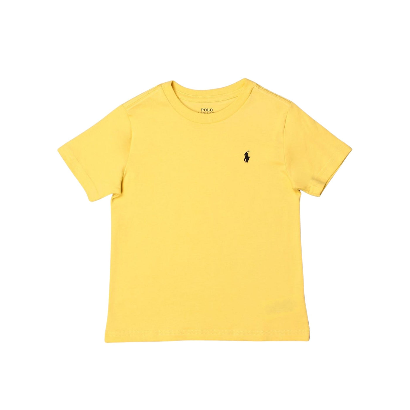T-shirt bambino gialla firmata Polo Ralph Lauren vista frontale