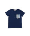 Children's T-shirt with patterned pocket