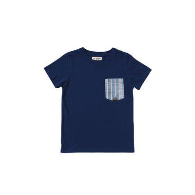 Children's T-shirt with patterned pocket