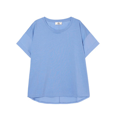 Women's T-shirt in pure cotton and solid colour
