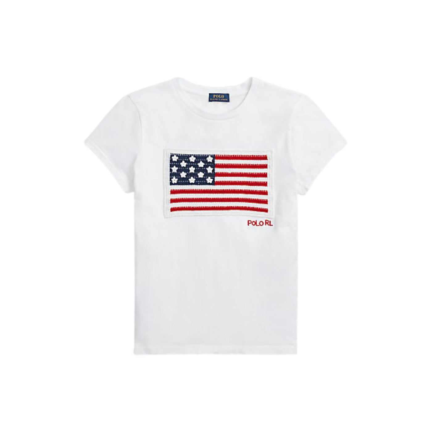 T-shirt donna bianca Polo Ralph Lauren vista frontale