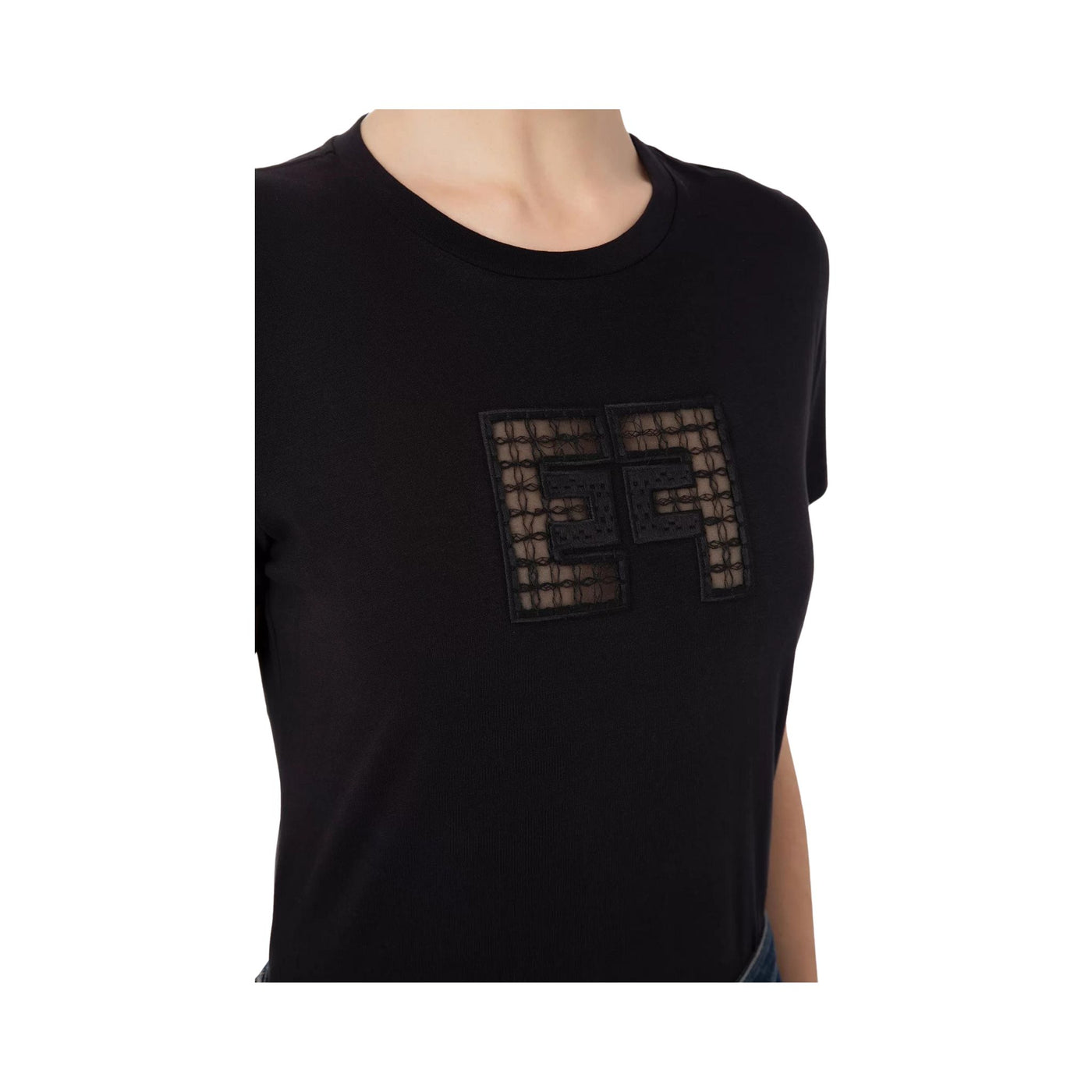 Women's T-shirt with embroidered logo