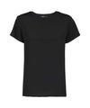 T-shirt donna nero firmata Seventy vista frontale