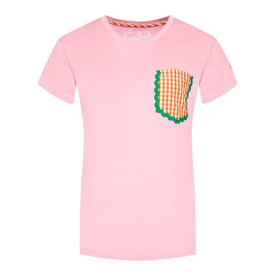 T-shirt da donna rosa firmata Saint Barth vista frontale