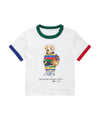 T-shirt neonato bianca firmata Polo Ralph Lauren vista frontale