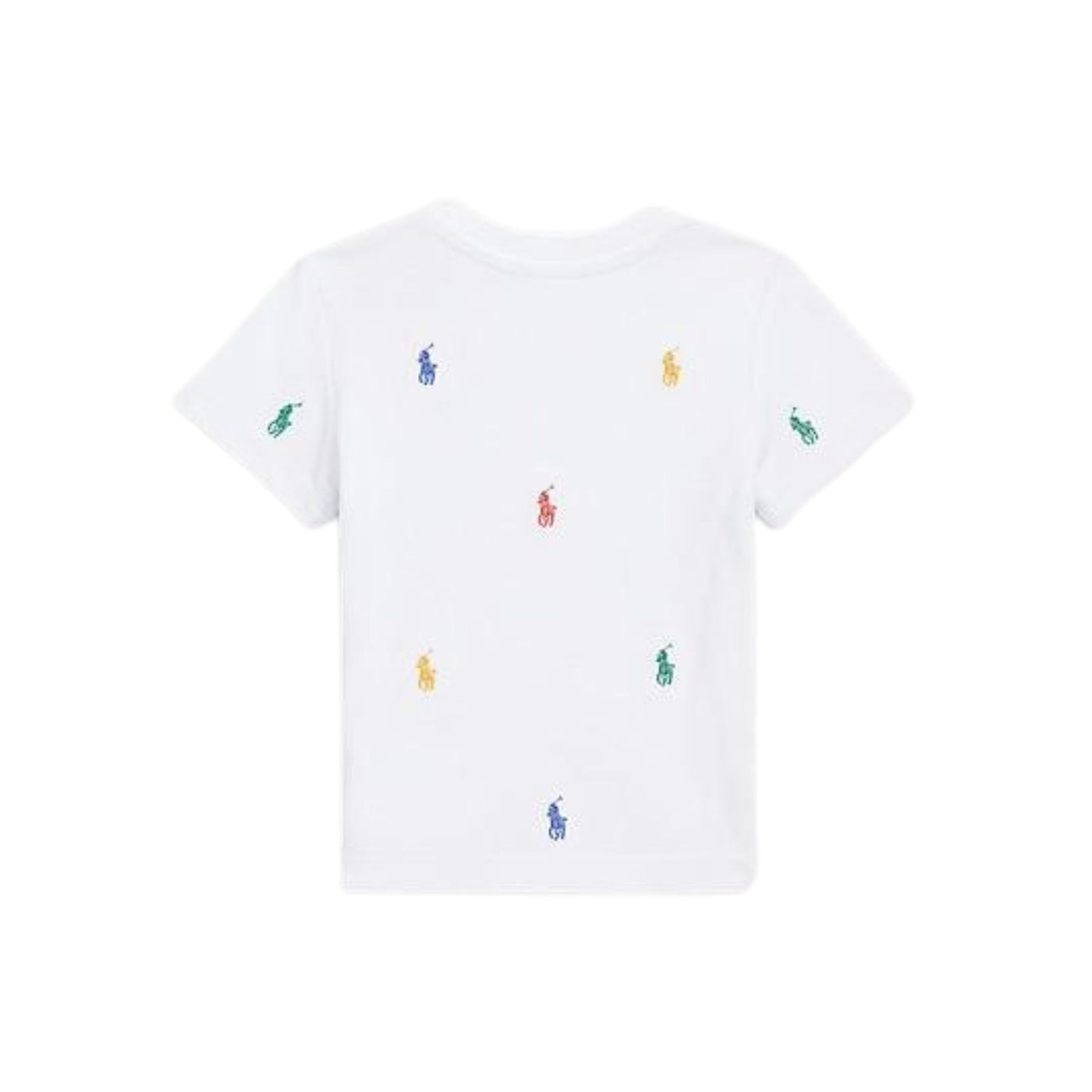 T-shirt neonato bianca firmata Polo Ralph Lauren vista retro