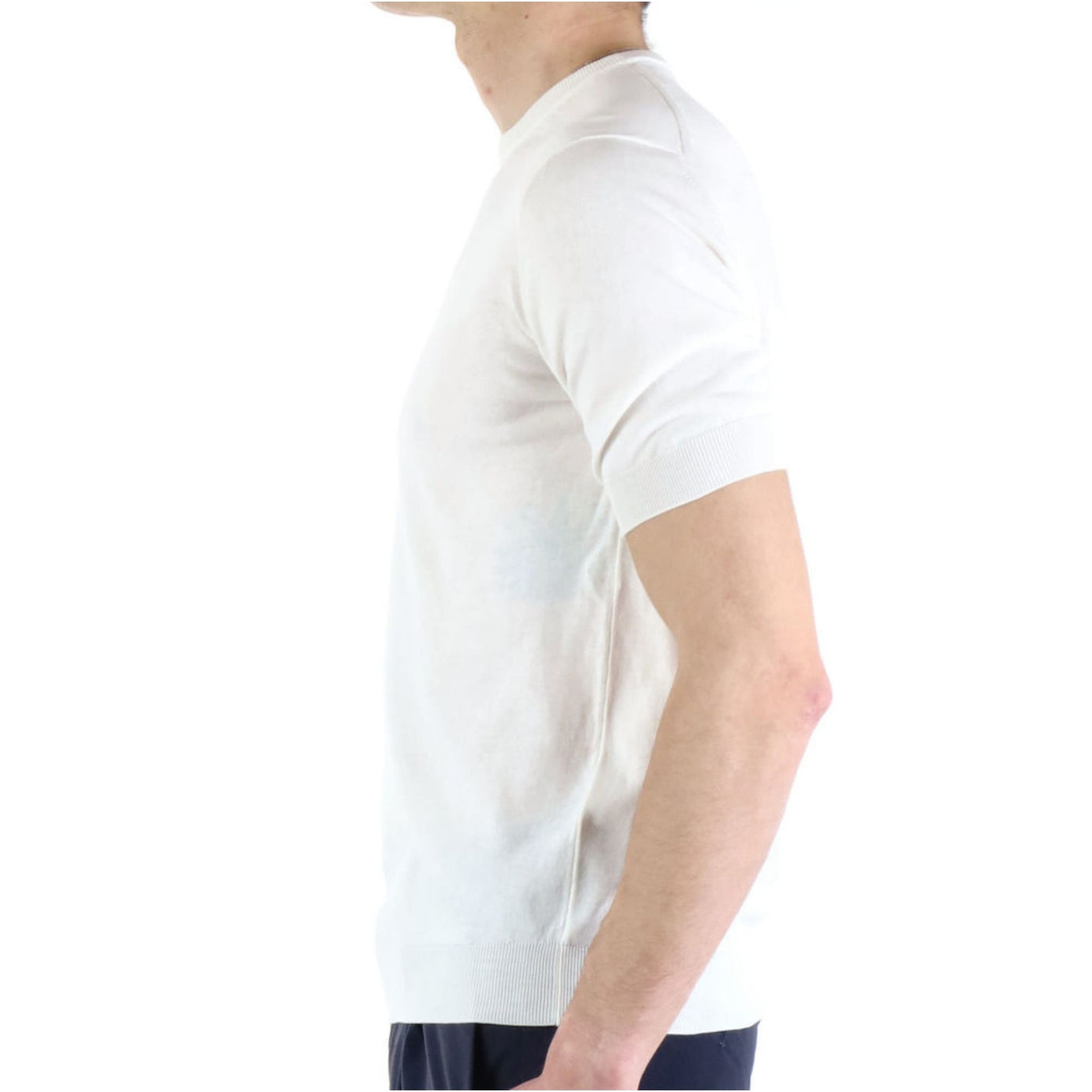 T-shirt Uomo a girocollo in crepe di cotone
