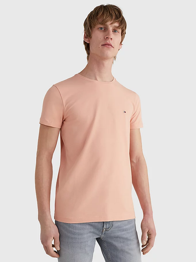 T-shirt Uomo aderente in cotone biologico stretch