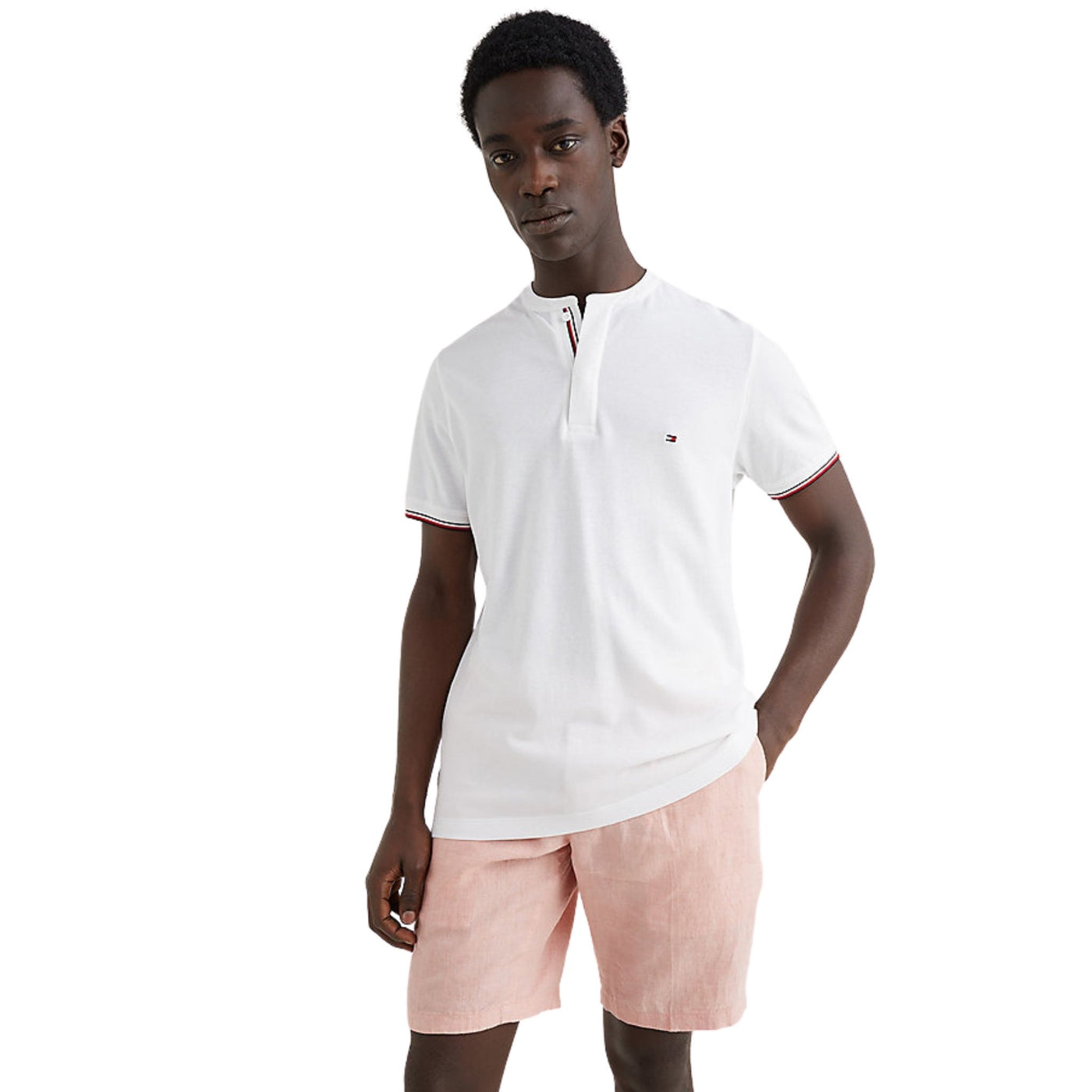 Polo Uomo con collo alla coreana