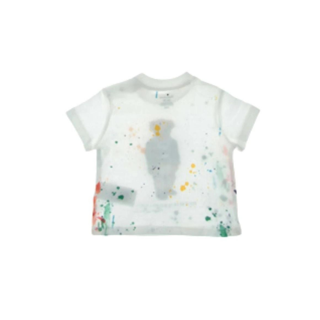 T-shirt Bambino 5-7 anni con fantasia a schizzi di vernice