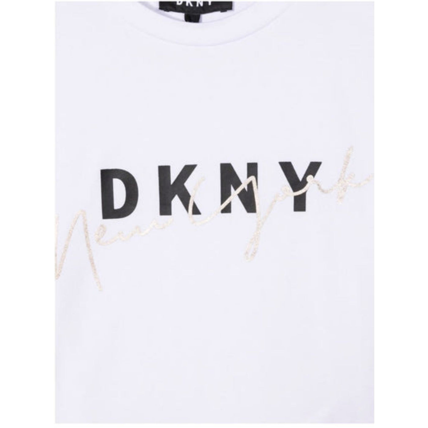 T-shirt bambina DKNY dettaglio logo