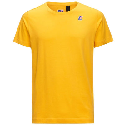 T-shirt bambino K-way giallo vista frontale