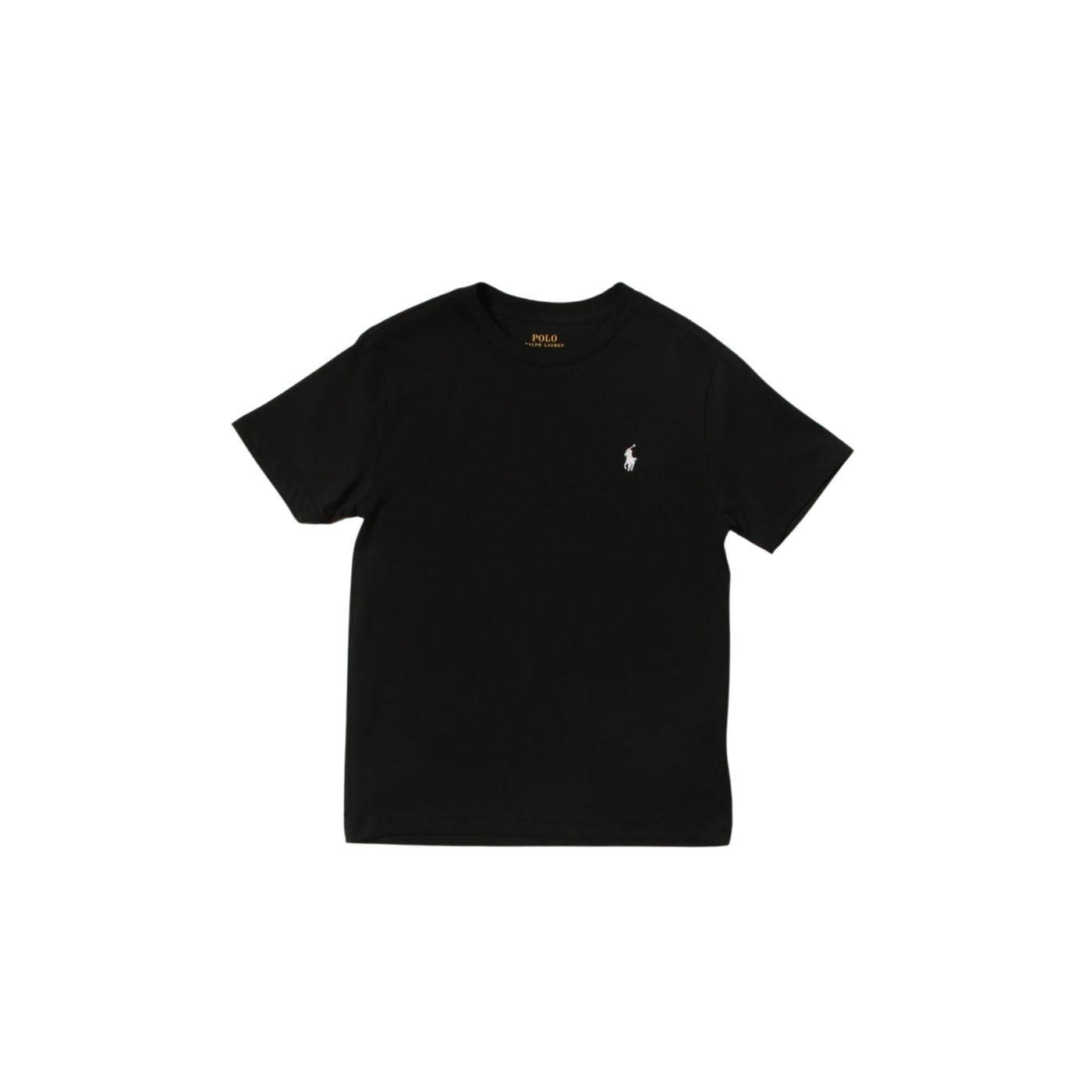 T-shirt bambino nera Polo Ralph Lauren vista frontale
