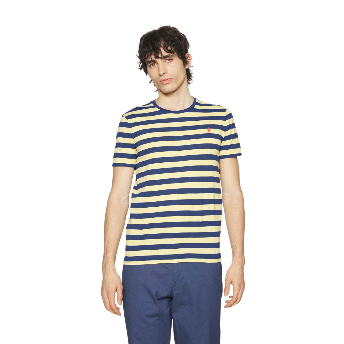 T-shirt uomo multicolor Polo Ralph Lauren su modello vista frontale
