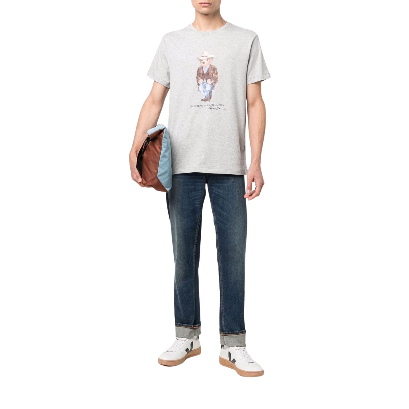 T-shirt uomo Polo Ralph Lauren su modello vista frontale
