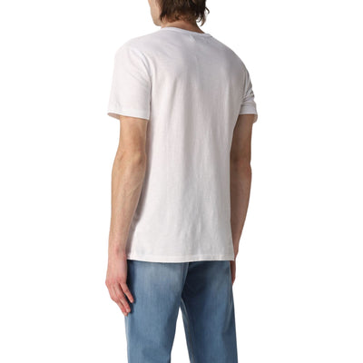 T-shirt uomo bianca Polo Ralph Lauren su modello vista retro