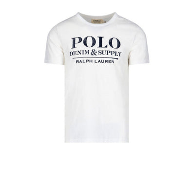 T-shirt uomo bianca Polo Ralph Lauren vista frontale