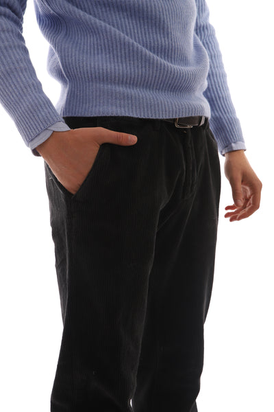 Wide ribbed men's trousers