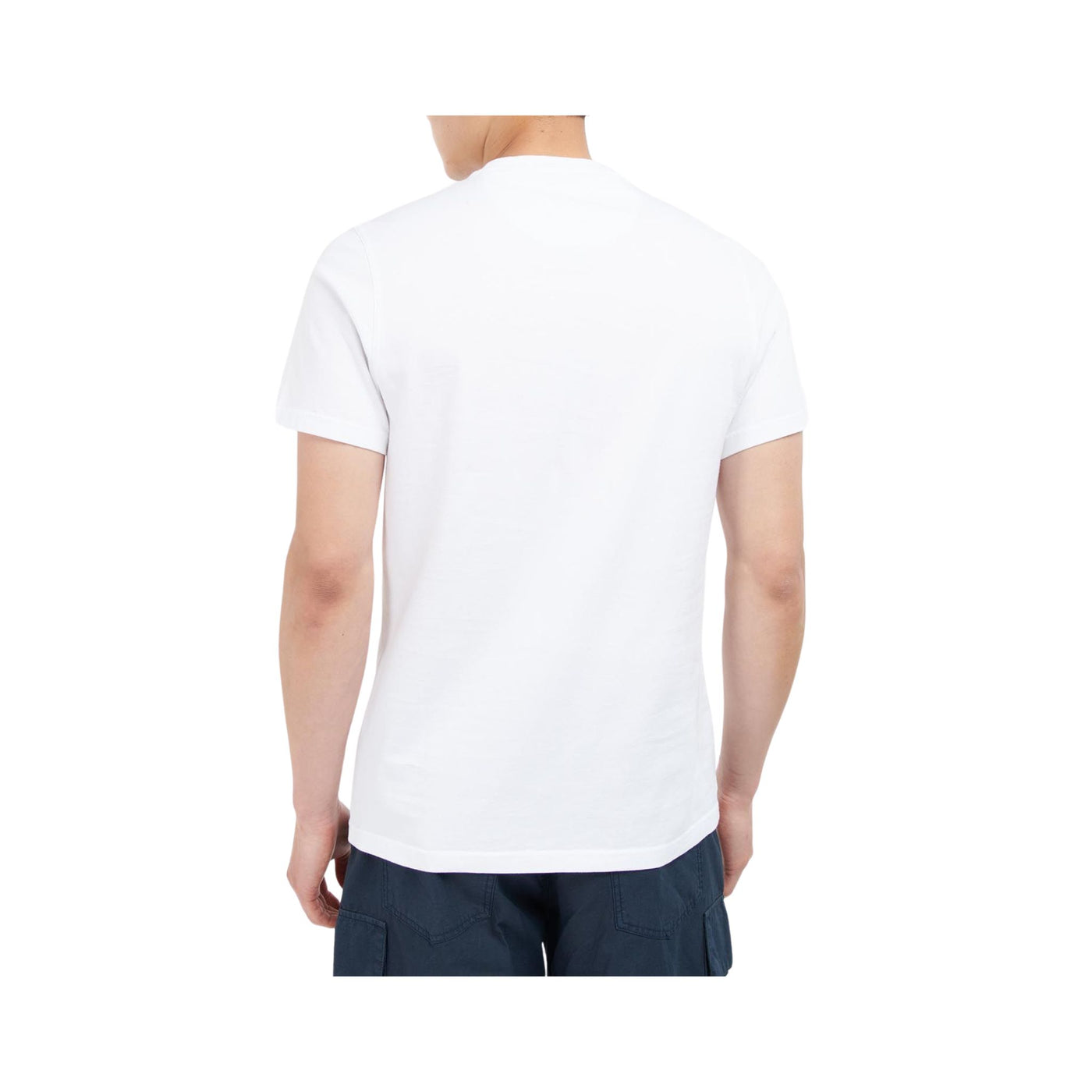 Men's solid color cotton T-shirt
