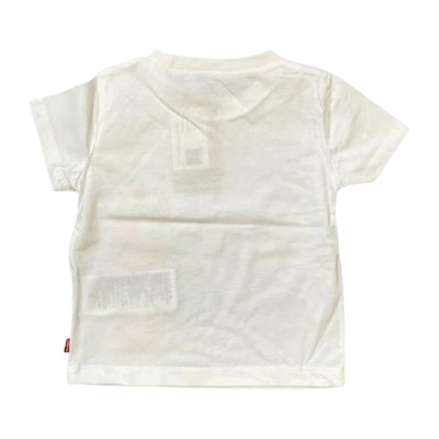 T-shirt neonato bianca. Parte posteriore. 