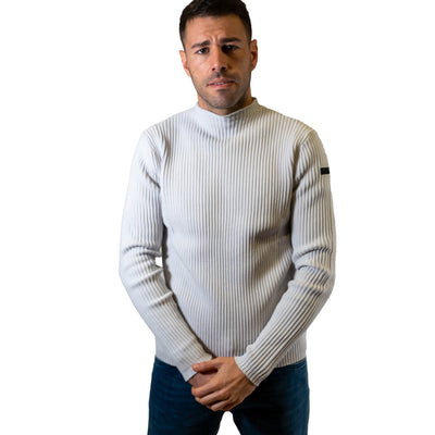 Wide ribbed men's sweater