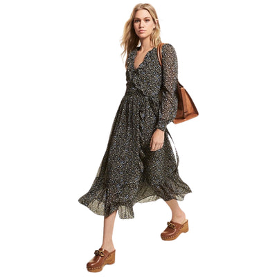 abito donna michael kors longuette floreale