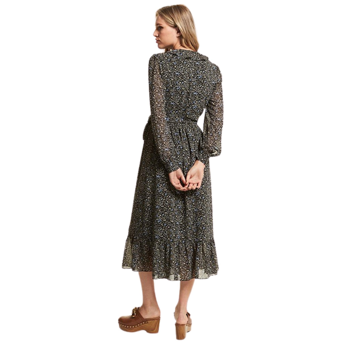 abito donna michael kors longuette floreale retro