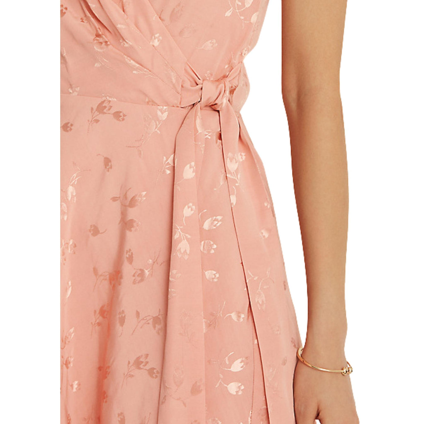 abito donna ralph lauren con motivo floreale in tono rosa dettaglio