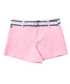 Bermuda for girls 5-7 years with multicolor belt