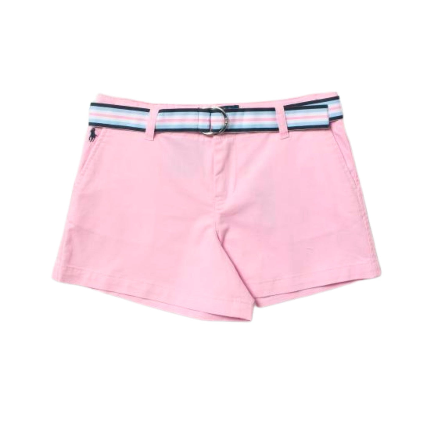 Bermuda for girls 5-7 years with multicolor belt