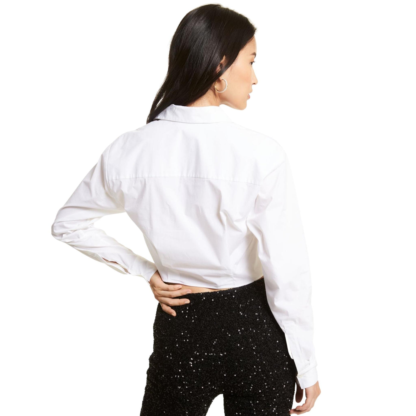 camicia donna michael kors in popeline di cotone retro