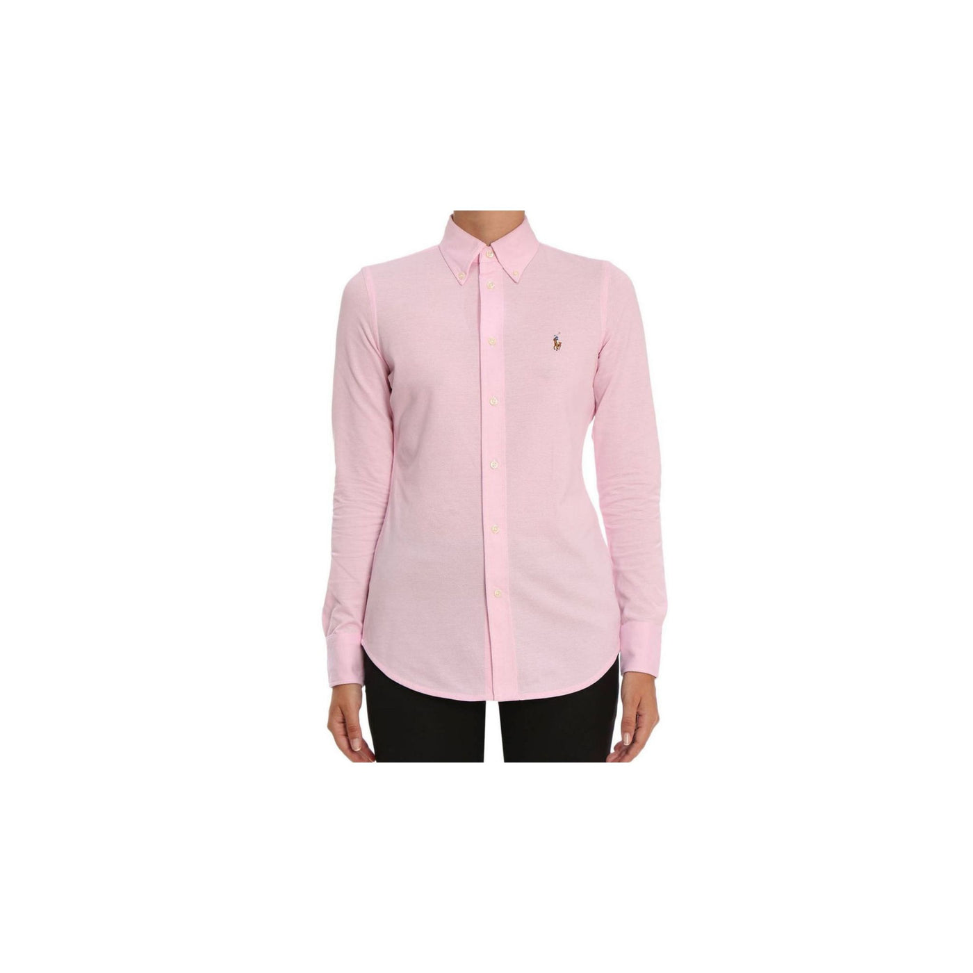 Camicia Donna in tinta unita con mini logo