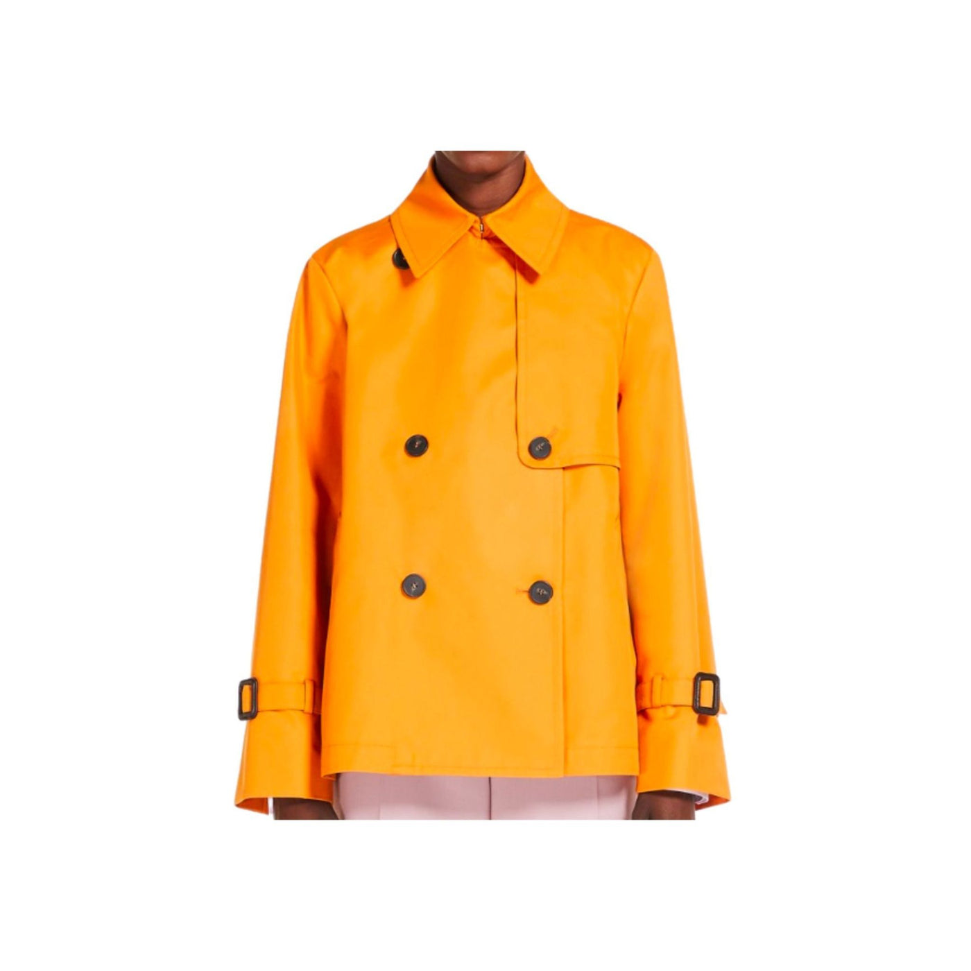 Women's raincoat with elegant double-breasted