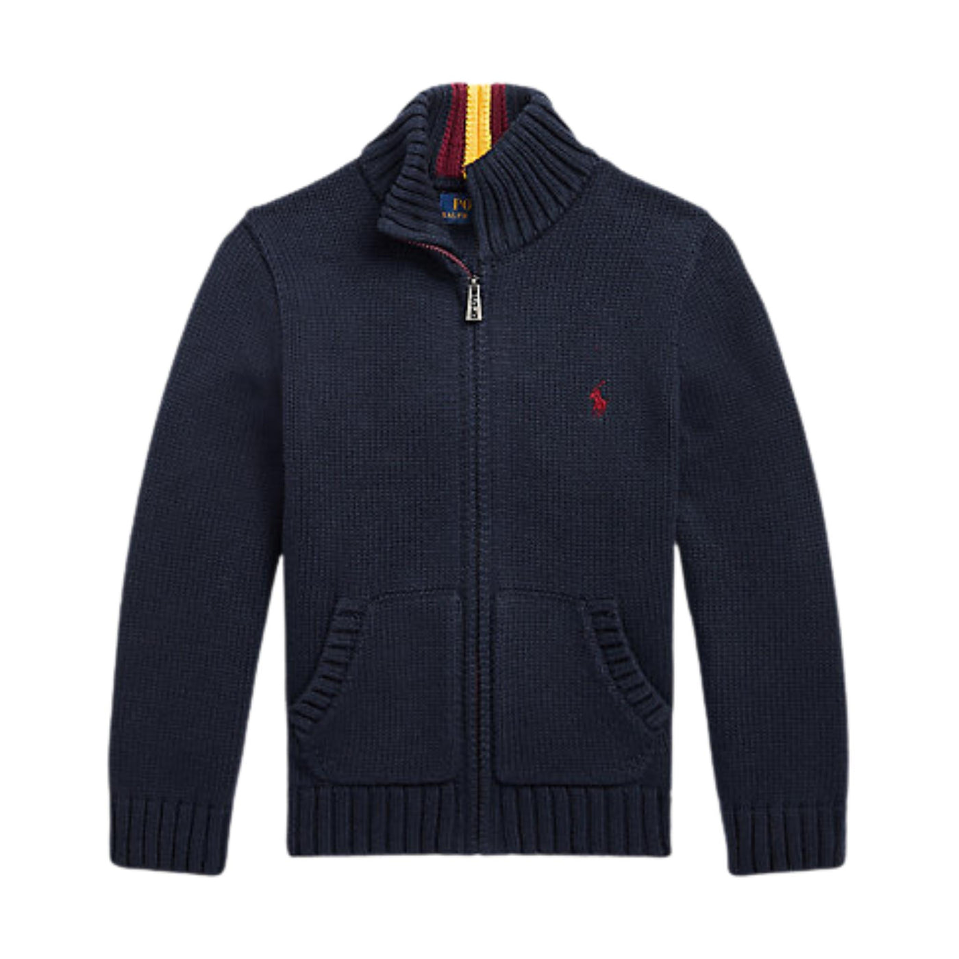 Cardigan Bambino 2-4 anni con collo a lupetto navy