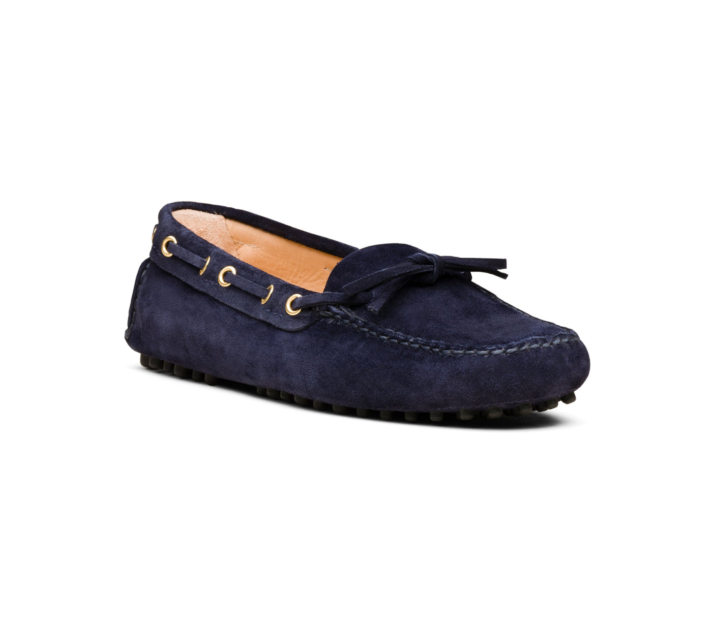 Women's moccasin with English twine stitching