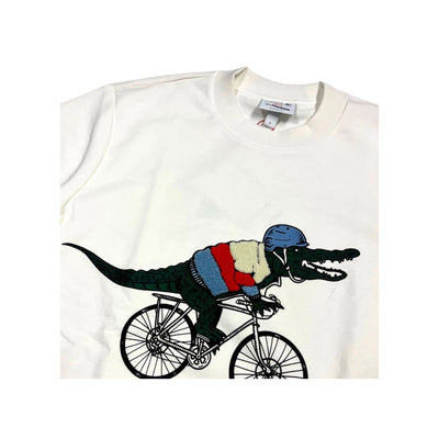 Men's sweatshirt with large printed crocodile