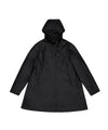 Women's raincoat with integrated hood