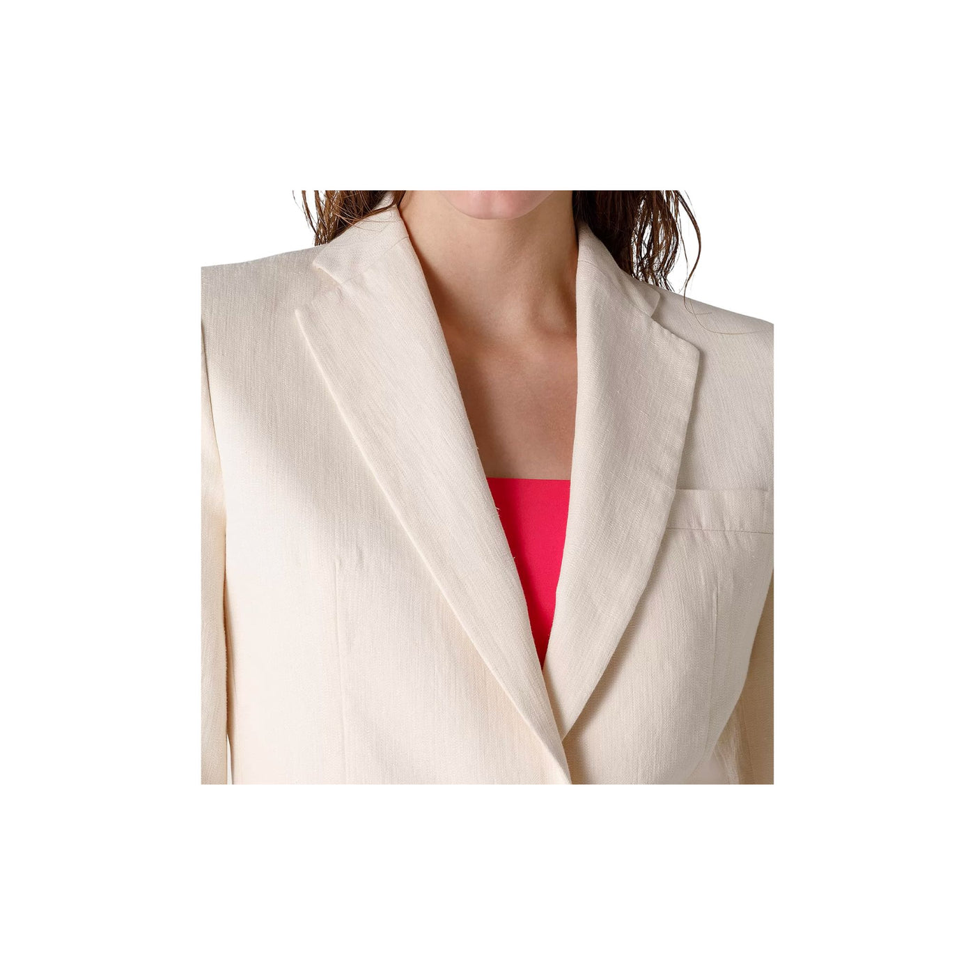 Women's crepe jacket with a flared design