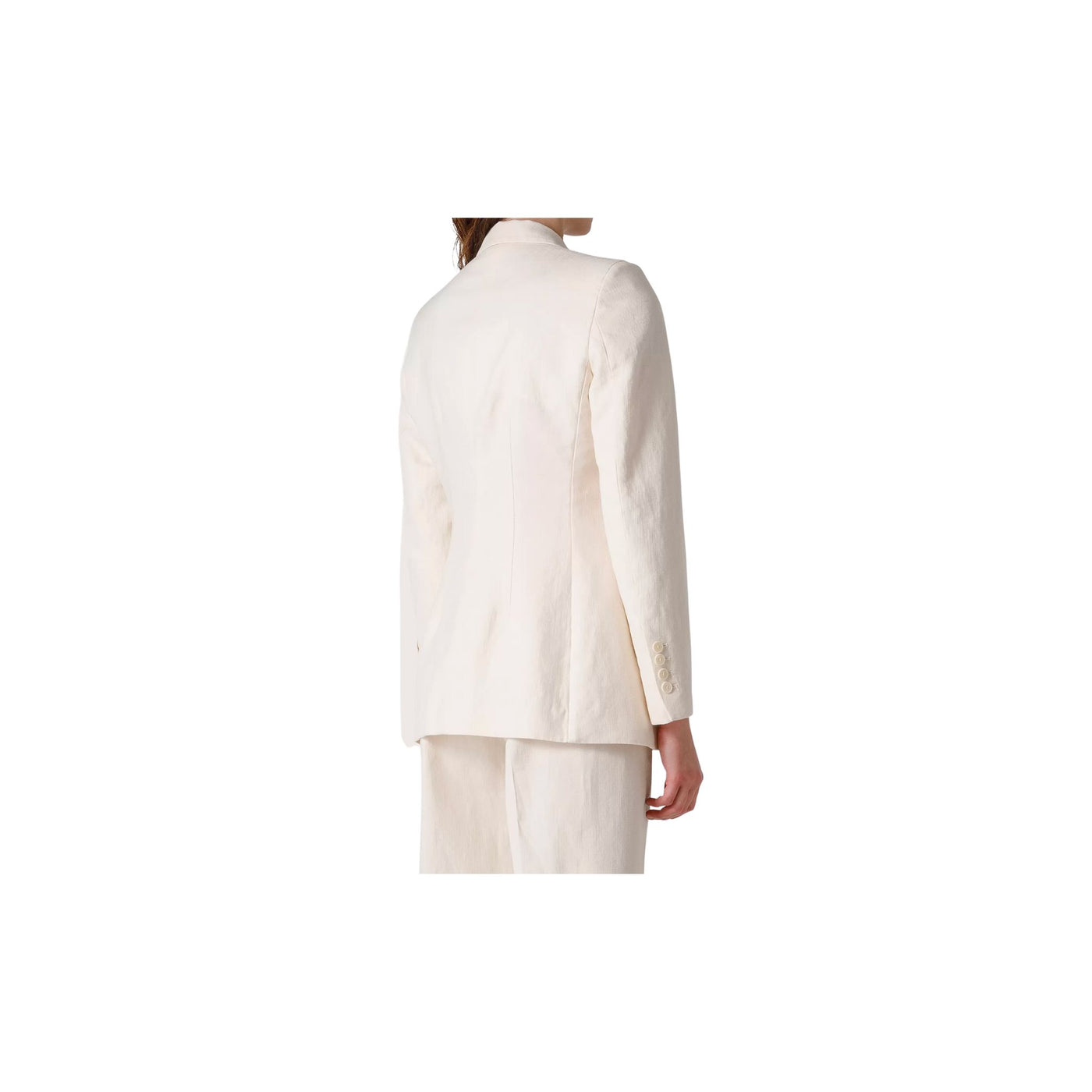 Women's crepe jacket with a flared design