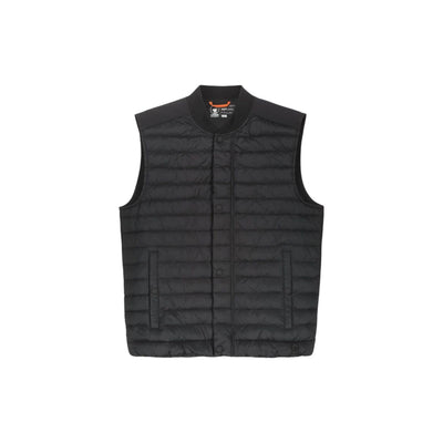 Men's gilet with rib on the neck