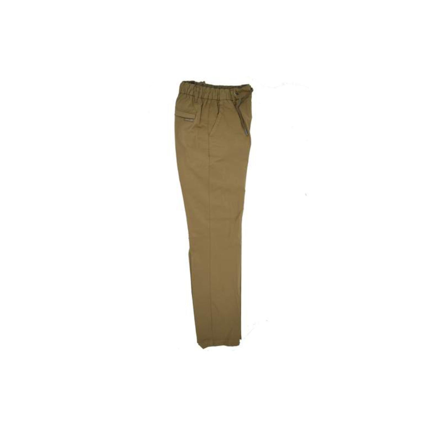 Boy's trousers in solid color with adjustable drawstring