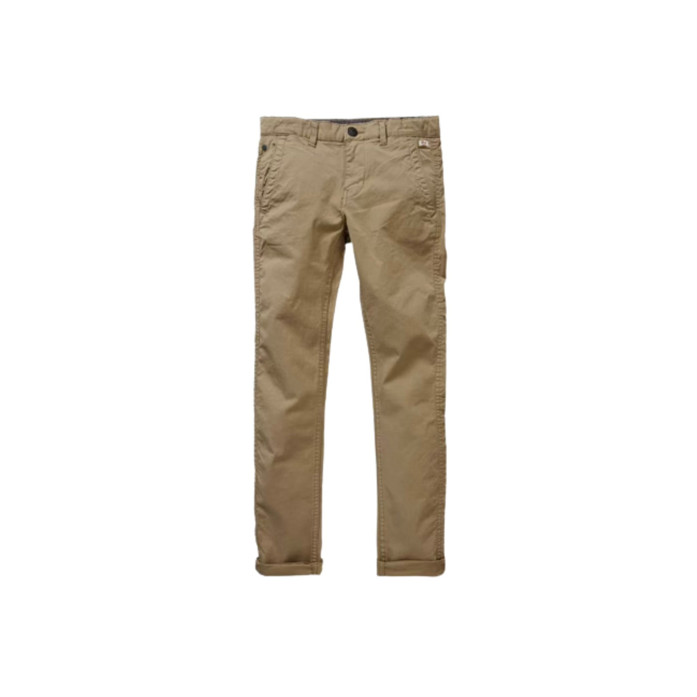 Boy's trousers in solid color with side pockets