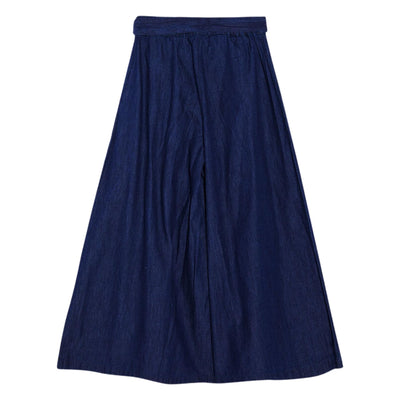 pantaloni bambina liu jo a palazzo in denim retro