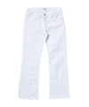pantaloni da bambina liujo bootcut bianchi